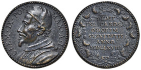 Clemente IX (1667-1669) Medaglia 1668 An. I - Per la Beatificazione di Santa Rosa da Lima - Opus: Gaspare Morone - Mis. 685 - R - AE (g 13,71 - Ø 30,8...