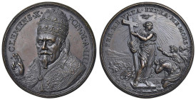 Clemente X (1670-1676) Medaglia 1673 An. IIII - Il primato della fede Cattolica - Opus: Giovanni Hamerani - Miselli 44 - AE (g 25,08 - Ø 35,79 mm) Rar...