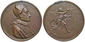 Innocenzo XII (1691-1700) Grande medaglia da fusione senza data Per gli sforzi del Pontefice per ottenere la Pace tra i Popoli - Opus: Giuseppe Vismar...