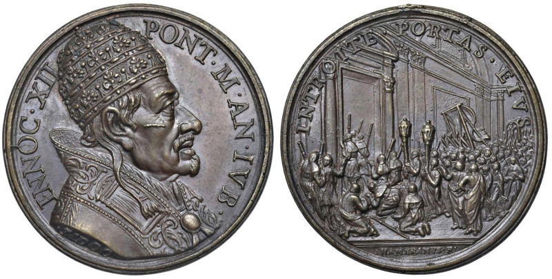 Innocenzo XII (1691-1700) Medaglia 1700 - Anno Giubilare e Porta Santa - Opus: G...