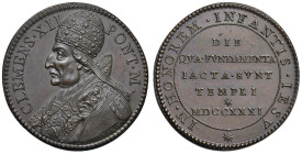 Clemente XII (1730-1740) Medaglia ufficiale del 1731 Medaglia di fondazione del tempio in onore agli infanti di Gesù - Opus: Ottone Hamerani - Börner ...