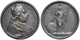 Benedetto XIV (1740-1758) Medaglia 1741 An. I - La Provvidenza con timone e globo - Opus: senza firma - Patrignani 8 - AE (g 15 - Ø 32,5 mm) Escrescen...