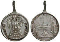 MEDAGLIE VOTIVE LAURETANE - Medaglia con la Piazza di Loreto e la Madonna di Loreto - AG (g 6,30 - 27 mm)

BB