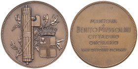 MEDAGLIE FASCISTE Medaglia 1925 Mantova a Benito Mussolini - AE (g 89,91 - Ø 60 mm)

FDC