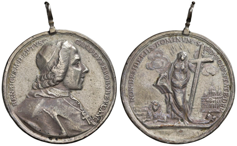 Enrico Benedetto Stuart, 1725-1807. Medaglia 1788 - Opus G. Hamerani. AG (?) (g ...