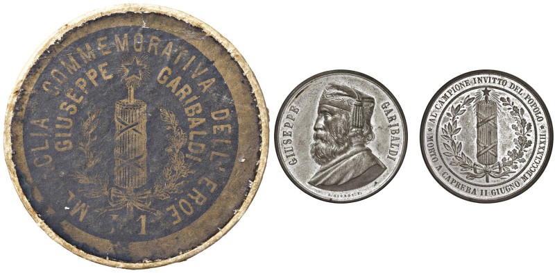 Garibaldi - Medaglia 1882 per la morte - Opus: Giorgi MB (g 49,82 - Ø 50 mm) In ...