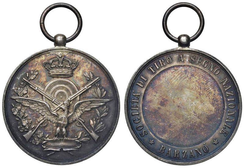 Medaglia di Società di tiro a segno nazionale - BARZANO - AG (g 12,00 - Ø 31 mm)...