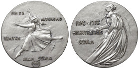 MILANO. Medaglia artistica coniata 1978 Bicentenario Teatro alla Scala di Milano 1778-1978 - Opus: Giacomo Manzù - AG 925 marcato (g.35 - Ø 44 mm)

...