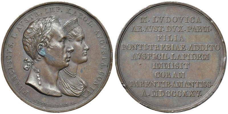 Parma Maria Luigia d'Austria (1815-1847) Medaglia coniata in occasione della cos...