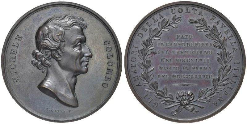Parma Michele Colombo Medaglia 1838 Letterato Opus: Galli AE (g 47 - Ø 45,40 mm)...