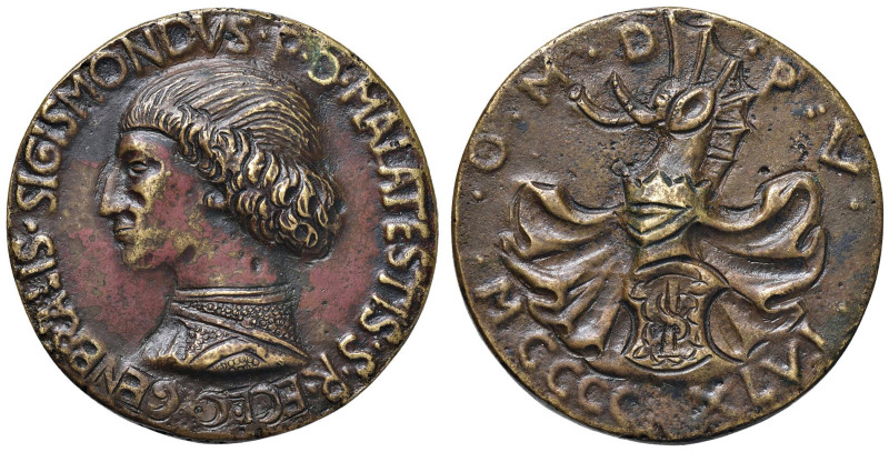 RIMINI Sigismondo Pandolfo Malatesta (1432-1468) Medaglia 1446 - AE (g 50,20 - 4...