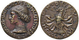 RIMINI Sigismondo Pandolfo Malatesta (1432-1468) Medaglia 1446 - AE (g 50,20 - 42 mm) Fusione posteriore

BB