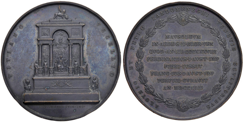 MEDAGLIE DEL FABRIS - VENEZIA Medaglia 1852 per la visita di Francesco Giuseppe ...