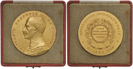 Vittorio Emanuele III (1900-1943) Medaglia coniata 1912 Esposizione Internazionale del Lavoro,Guerra,Marina, Navigazione aerea e Colonie - Opus: GL in...