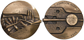 Centocinquantesimo Johnson Medaglia coniata artistica 1986 Per l'edizione del Libro e dei 150 anni della ditta Johnson di Milano - Opus: Iorio Vivarel...