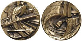 Angelo Grilli (1932-2015) Medaglia coniata 1981 Arma Aeronautica, XX Anniversario della fondazione - Opus: A.Grilli, edizione degli stabilimenti Stefa...