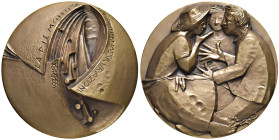 Angelo Grilli (1932-2015) Medaglia coniata 1985 Piemontese Assicurazioni, 50° Anniversario - Opus: A.Grilli, edizione degli stabilimenti Stefano Johns...
