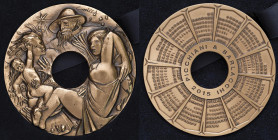Angelo Grilli (1932-2015) Medaglia speciale edizione coniata 2015 Il Calendario ditta Picchiani & Barlacchi di Firenze - Opus: Angelo Grilli, edizione...