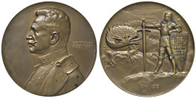 AUSTRIA. Franz Conrad von Hotzendorf (1852-1925) Medaglia coniata 1915 Per la Prima Grande Guerra Mondiale 1914-1915 - Opus: A. Hartig - AE (g.112 - Ø...