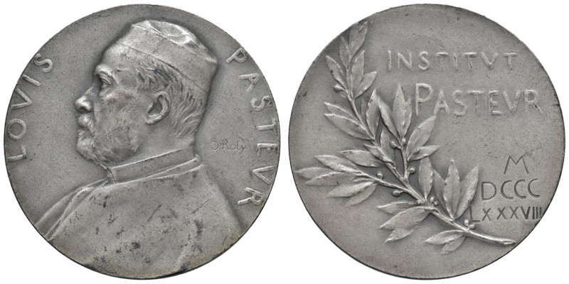FRANCIA. Louis Pasteur (1822-1895) Medaglia coniata 1888 Istituto di Medicina Pa...