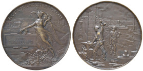 FRANCIA. Repubblica Medaglia coniata Art Decò senza data (XX secolo) Società dell'Industria Mineraria a: Loius Taravellier - Opus: G. Duprè - AE (g.10...