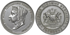 INGHILTERRA. Regina Vittoria (1819-1901) Medaglia coniata 1890 Western Countries Exibition, Plymouth - Opus: J.A. Restill - AL (g.94 - Ø 57 mm) Bordo ...