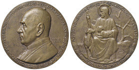 UNGHERIA. Medaglia coniata con fondi opachi di grande modulo 1924 Ricordo della Prima Messa d'Oro del Cardinale Janos Csernocia - Opus: Beran Lajos - ...
