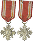 DECORAZIONE. Leone XIII (1878-1903) Croce 1888 An. X per le Consacrazioni Sacerdotali, PRO ECCLESIA ET PONTIFICE - AG (g.21,2 - Ø 44 mm)

qFDC