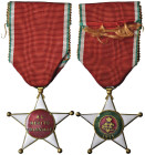 DECORAZIONE. Regno d'Italia durante Vittorio Emanuele III (1900-1943) Medaglia con nastrino 1911 Cavaliere dell' ordine della stella al Merito Colonia...