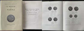 M. Pannuti, V. Riccio, Le monete di Napoli, Lugano 1984, 323 pp., rilegatura editoriale, lievi macchie di umidità ai fogli di guardia ma ottima copia ...