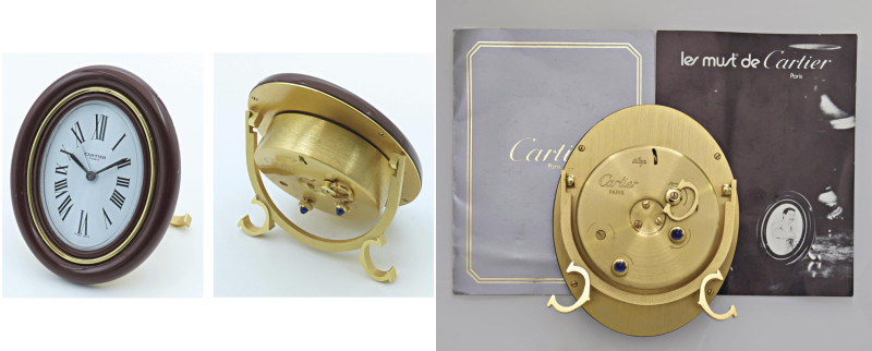 CARTIER -Sveglierino- Movimento a carica manuale. Misure: alta 9cm, larga 7,4cm,...