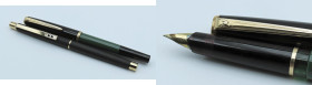 PELIKAN, PAPER MATE -Lotto di due penne stilografiche- modello Pelikan MK10 con ricarica a stantuffo. Paper Mate con ricarica a cartuccia/converter. P...