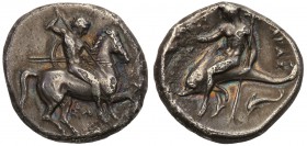 Ancient coins
RÖMISCHEN REPUBLIK / GRIECHISCHE MÜNZEN / BYZANZ / ANTIK / ANCIENT / ROME / GREECE

Greece, Calabria. Tarent AR - Didrachma (Nomos) 3...