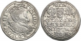 COLLECTION of Polish 3 grosze
POLSKA/ POLAND/ POLEN/ LITHUANIA/ LITAUEN

Sigismund III Vasa. Trojak (3 grosze) 1596 K, Olkusz BŁĄD anomalny 
Aw.: ...