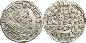 COLLECTION of Polish 3 grosze
POLSKA/ POLAND/ POLEN/ LITHUANIA/ LITAUEN

Sigismund III Vasa. Trojak (3 grosze) 1593, Poznan 
Na rewersie szeroka t...