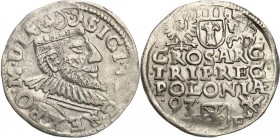 COLLECTION of Polish 3 grosze
POLSKA/ POLAND/ POLEN/ LITHUANIA/ LITAUEN

Sigismund III Vasa. Trojak (3 grosze) 1593, Poznan 
Wydłużona twarz króla...