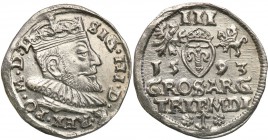 COLLECTION of Polish 3 grosze
POLSKA/ POLAND/ POLEN/ LITHUANIA/ LITAUEN

Sigismund III Vasa. Trojak (3 grosze) 1593, Vilnius 
Na awersie i rewersi...