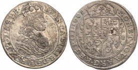 John II Casimir 
POLSKA/ POLAND/ POLEN/ LITHUANIA/ LITAUEN

John II Casimir. Ort (18 groszy) 1668 TLB, Bydgoszcz 
Inicjały T.L.B. pod rękawem wład...