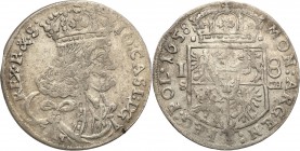 John II Casimir 
POLSKA/ POLAND/ POLEN/ LITHUANIA/ LITAUEN

John II Casimir. Ort (18 groszy) 1658 TLB Krakow 
Rzadka odmiana z literami S-CH po bo...