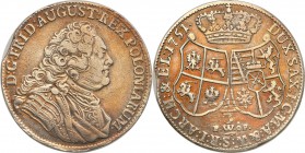 Augustus III the Sas 
POLSKA/POLAND/POLEN/SACHSEN/FRIEDRICH AUGUST II

Augustus III the Sas. 1/3 Taler (thaler) 1751, Dresden 
Aw.: Popiersie król...