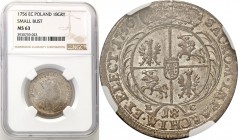 Augustus III the Sas 
POLSKA/POLAND/POLEN/SACHSEN/FRIEDRICH AUGUST II

Augustus III the Sas. Ort (18 groszy) 1756, Leipzig NGC MS63 
Odmiana z mał...