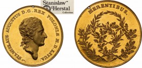 Stanislaus Augustus Poniatowski 
POLSKA/ POLAND/ POLEN/ LITHUANIA/ LITAUEN

Stanislaus Augustus Poniatowski , Merentibus prize medal in weight of 1...
