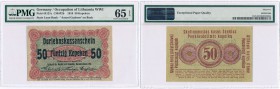 Banknotes
POLSKA/ POLAND/ POLEN / PAPER MONEY / BANKNOTE

Banknote. Poland - OST 50 Kopek (kopeck) 1916 Poznan PMG 65 EPQ 
Wysoka nota gradingowa ...