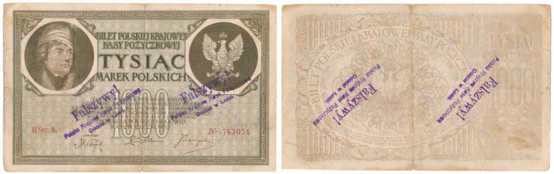 Banknotes
POLSKA/ POLAND/ POLEN / PAPER MONEY / BANKNOTE

Banknote. 1000 mark...