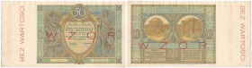 Banknotes
POLSKA/ POLAND/ POLEN / PAPER MONEY / BANKNOTE

Banknote. SPECIMEN / WZOR 50 zlotych 1925 seria A 
Seria A, numeracja 0245678. Obustronn...
