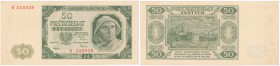 Banknotes
POLSKA/ POLAND/ POLEN / PAPER MONEY / BANKNOTE

Banknote. 50 zlotych 1948 seria W 
Bardzo rzadko pojawiający się na rynku w takim stanie...