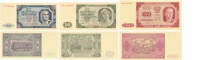 Banknotes
POLSKA/ POLAND/ POLEN / PAPER MONEY / BANKNOTE

Banknote. 20, 50 i 100 zlotych 1948, group 3 pieces 
Wyśmienicie zachowane egzemplarze.L...