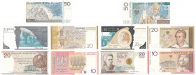 Banknotes
POLSKA/ POLAND/ POLEN / PAPER MONEY / BANKNOTE

Banknote. 10, 20 i 50 zlotych 2006-2011, group 5 pieces 
1 x 10 złotych, 3 x 20 złotych,...