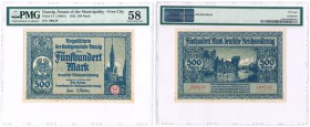 COLLECTION Banknotes Free City of Gdansk/Danzig
POLSKA / POLAND / POLEN / DANZIG / GDANSK / BANKNOTE / PAPER

Banknote. Free City Danzig 500 mark 1...