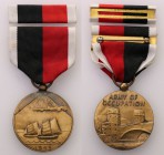 Collection of USA badges and decorations
USA. Medal Armii Okupacyjnej (Army of Occupation Medal Army, Air Force) 
Medal przyznawany był za 30 dni ci...